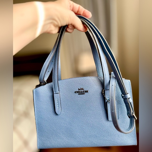 Coach Charlie Carryall handbag and crossbody (blue) - Picture 3 of 15